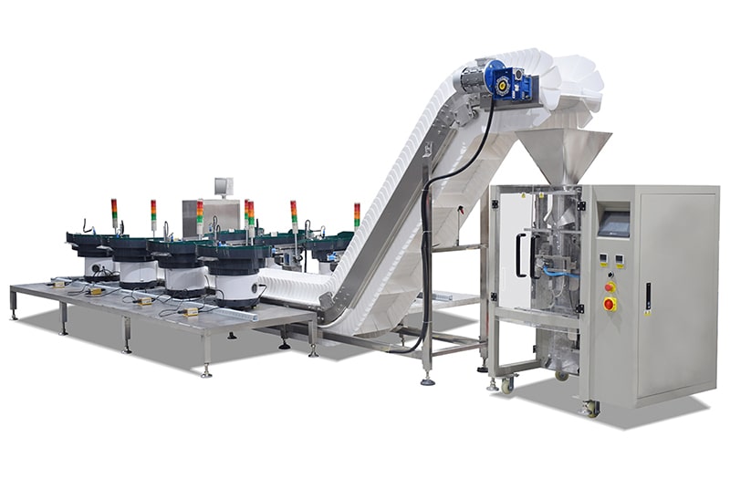 Mixd Material In One Bag Counting Packing Machine With Multiple Vibrate Feeder ASY-520AH